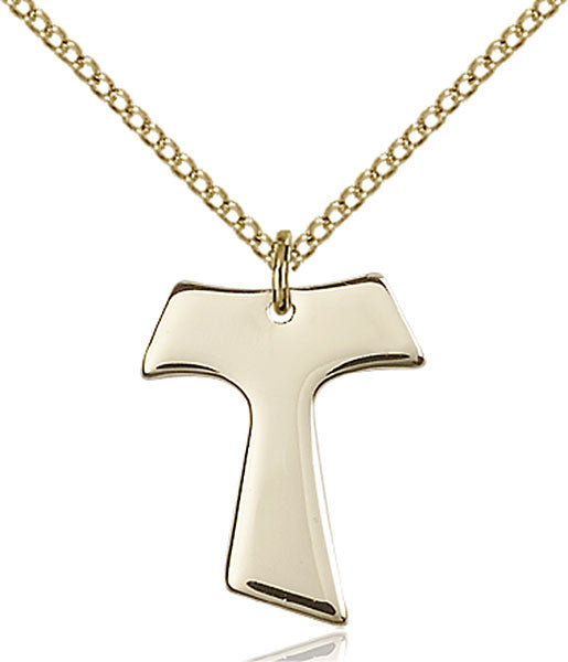 Gold Filled Tau Cross Pendant