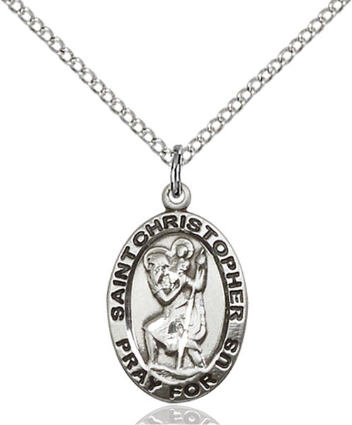 Sterling Silver St. Christopher Pendant
