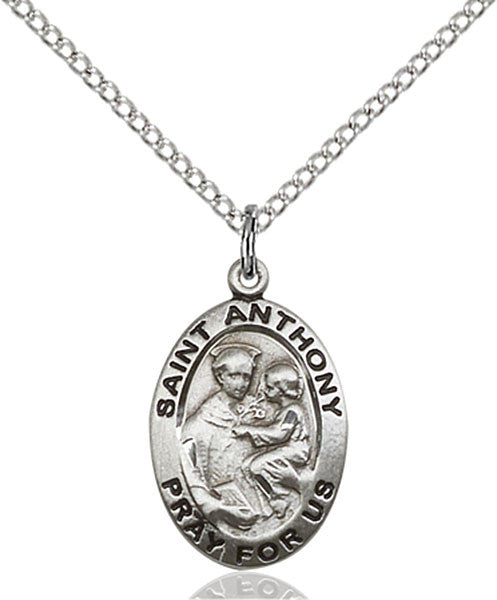Sterling Silver St. Anthony of Padua Pendant