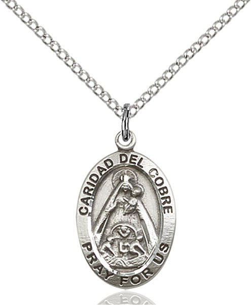 Sterling Silver Caridad Del Cobre Pendant