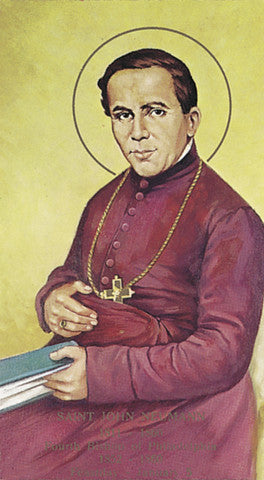 St John Neumann Holy Card