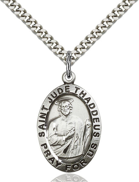 Sterling Silver St. Jude Pendant
