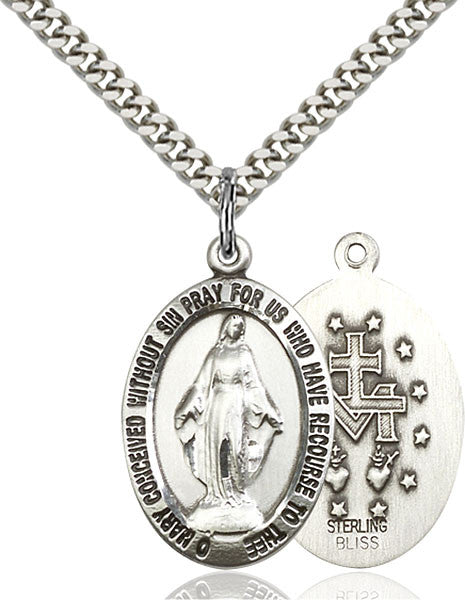 Sterling Silver Miraculous Pendant