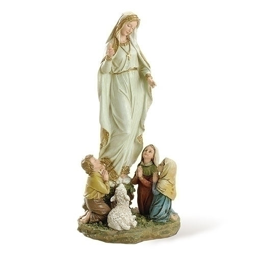 Our Lady of Fatima with Children Figure/Statue 12"