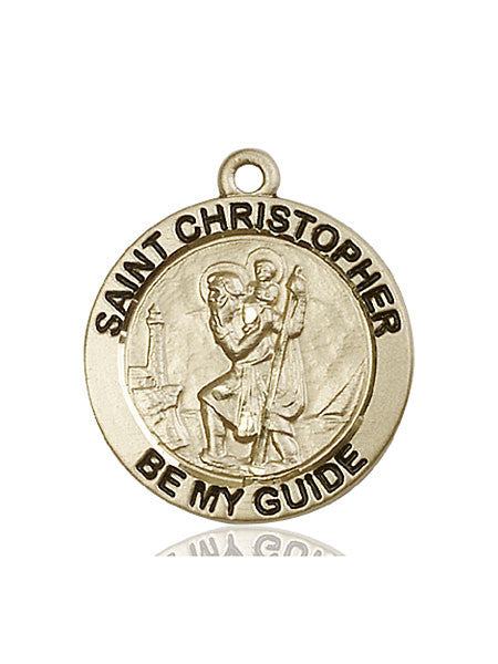 14kt Gold St. Christopher Medal