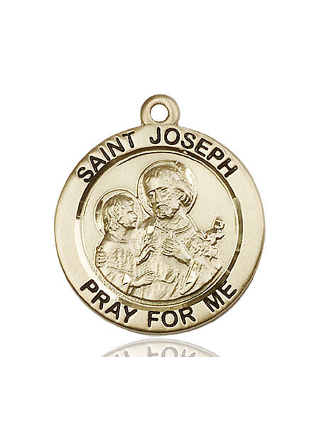 14kt Gold St. Joseph Medal