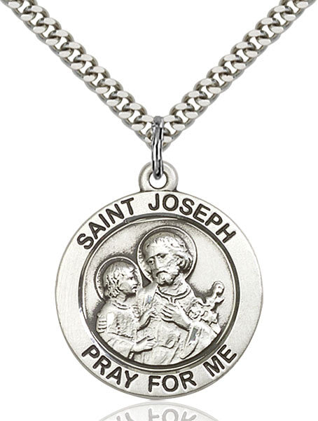 Sterling Silver St. Joseph Pendant