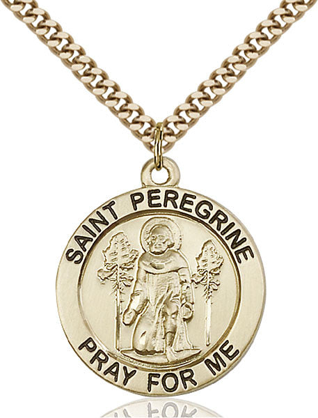 Gold Filled St. Peregrine Pendant