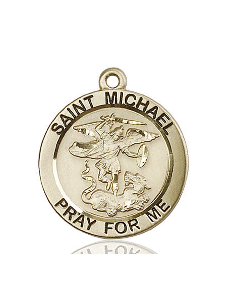 14kt Gold St. Michael the Archangel Medal