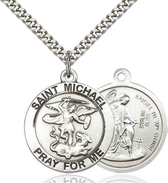Sterling Silver St. Michael the Archangel Pendant