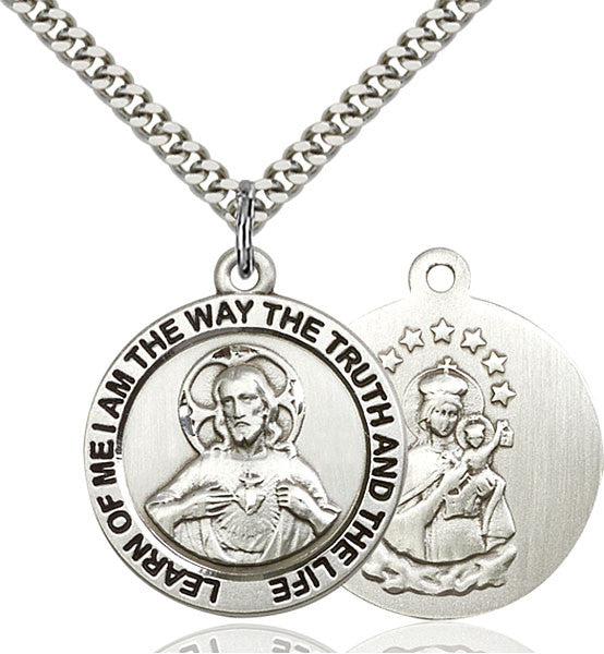 Sterling Silver Scapular Pendant