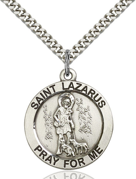 Sterling Silver St. Lazarus Pendant