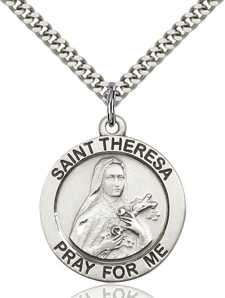 Sterling Silver St. Theresa Pendant