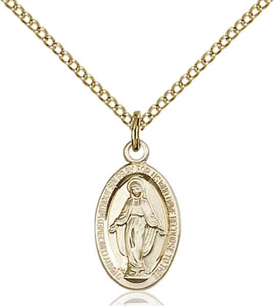 Gold Filled Miraculous Pendant