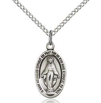 Silver-filled Miraculous Medal