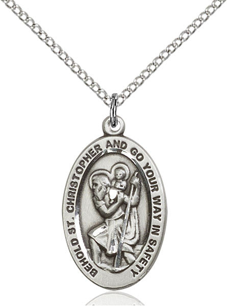 Sterling Silver St. Christopher Pendant