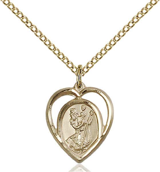 Gold Filled St. Christopher Pendant
