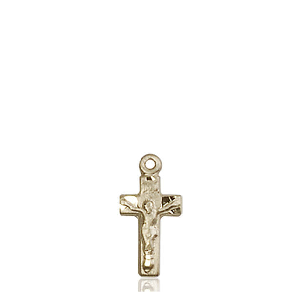 14kt Gold Crucifix Medal