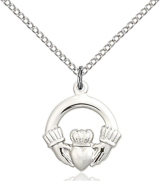 Sterling Silver Claddagh Pendant