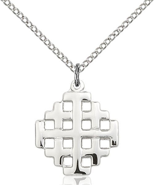 Sterling Silver Jerusalem Cross Pendant