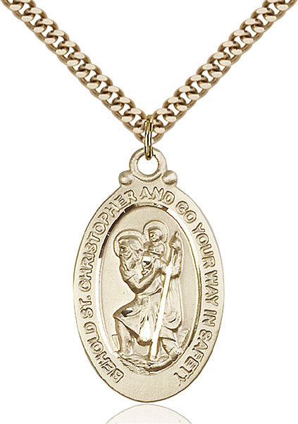 Gold Filled St. Christopher Pendant
