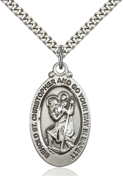 Sterling Silver St. Christopher Pendant