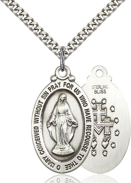 Sterling Silver Miraculous Pendant