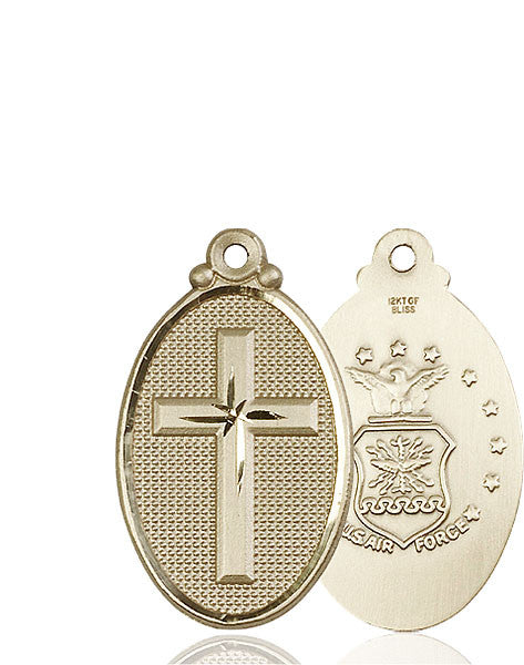 14kt Gold Cross / Army Medal
