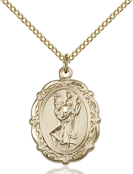 Gold Filled St. Christopher Pendant