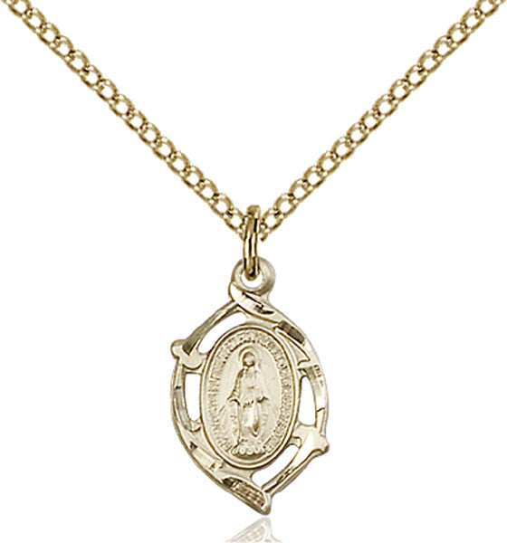 Gold Filled Miraculous Pendant