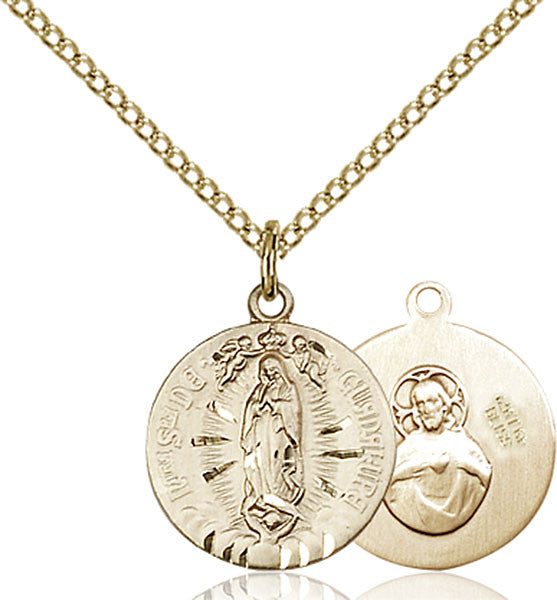 Gold Filled O/L of Guadalupe Pendant