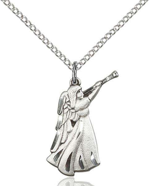 Sterling Silver Guardian Angel Pendant