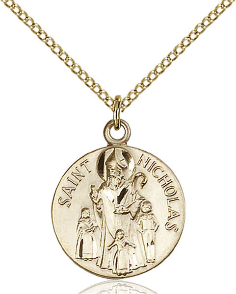 Gold Filled St. Nicholas Pendant