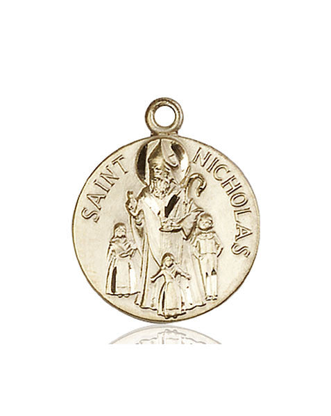 14kt Gold St. Nicholas Medal
