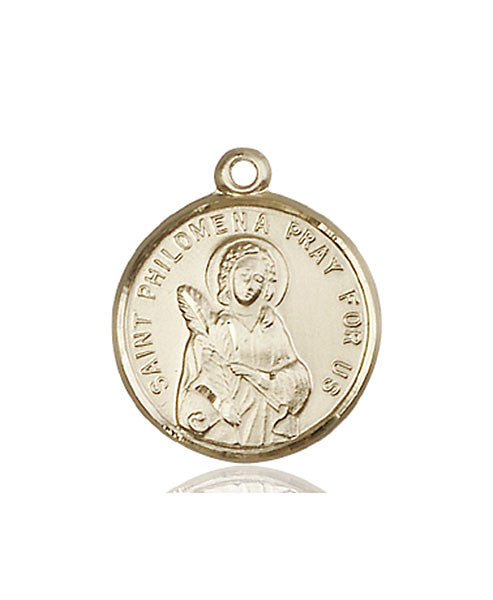 14kt Gold St. Philomena Medal