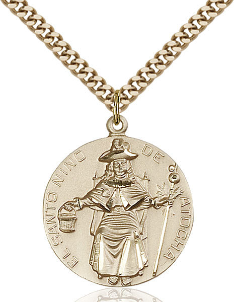 Gold Filled St. Niño de Atocha Pendant