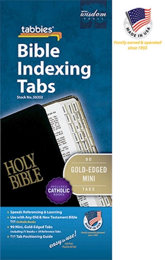 Mini Gold-Edged Catholic Bible Tabs
