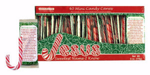 Candy Cane Box (40 Mini Canes) 6 Oz