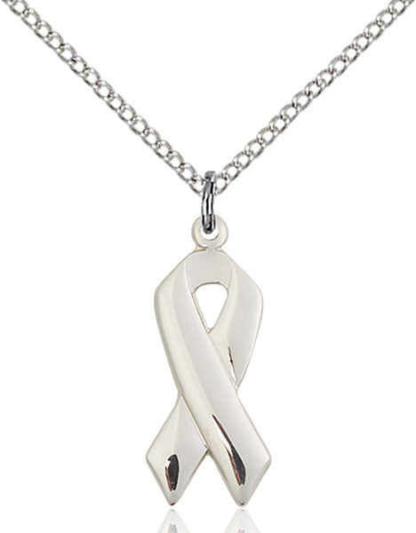 Sterling Silver Cancer Awareness Pendant