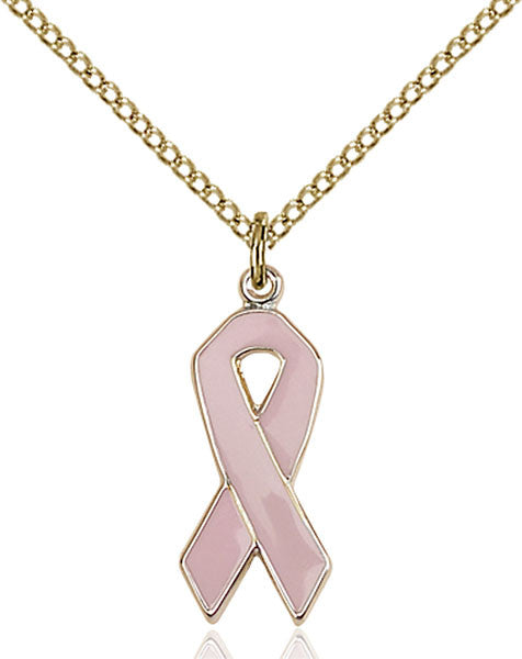 Gold Filled Cancer Awareness Pendant
