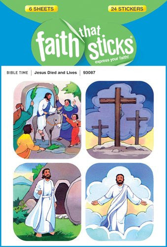 Jesus Died & Lives Stickers
