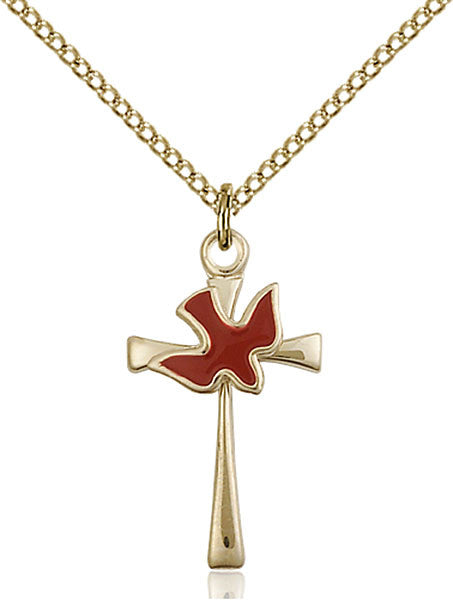 Gold Filled Cross / Holy Spirit Pendant