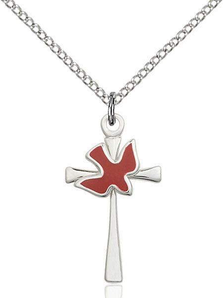 Sterling Silver Cross / Holy Spirit Pendant