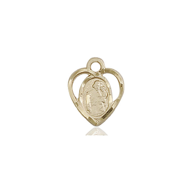 14kt Gold St. Joseph Medal