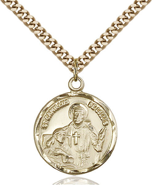Gold Filled St. Camillus of Lellis Pendant