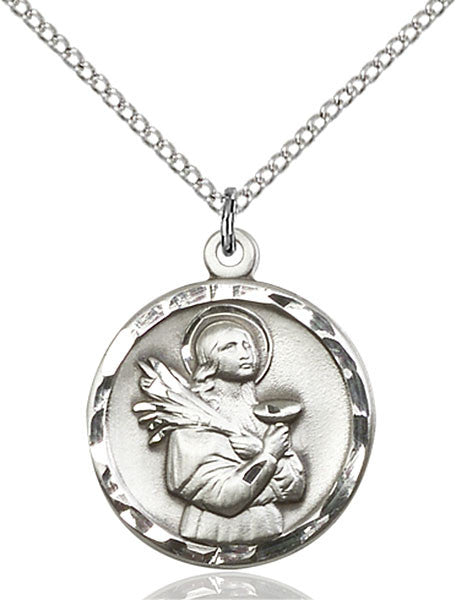 Sterling Silver St. Lucy Pendant
