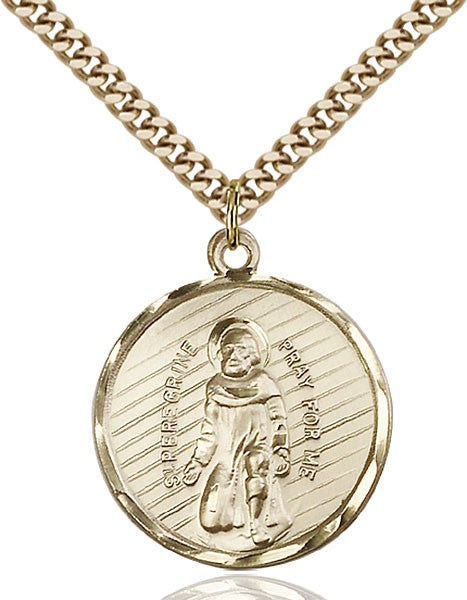 Gold Filled St. Perregrine Pendant