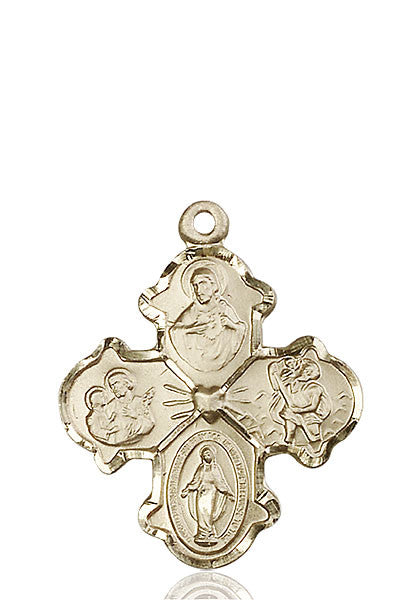 14kt Gold 4-Way Medal