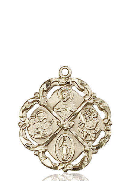 14kt Gold 5-Way Medal