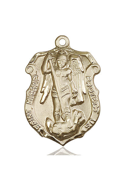 14kt Gold St. Michael the Archangel Medal